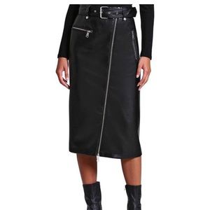 Bnwt avec les filles faux leather Moto skirt sold out!  Small